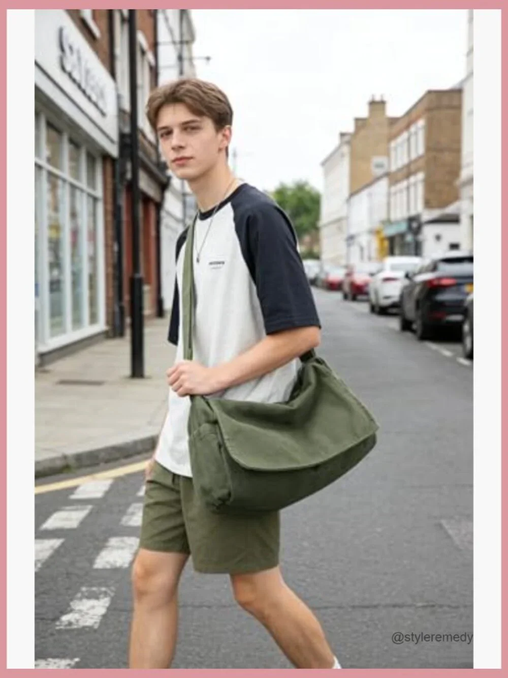 Vintage Canvas Messenger Bag Crossbody Shoulder Sling Satchel for Laptop
